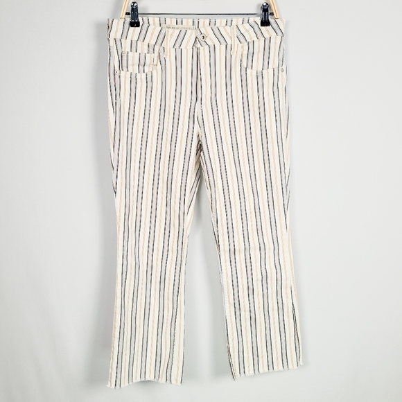 Anthro Pilcro Striped High-Rise Bootcut Jeans - Picture 3 of 7